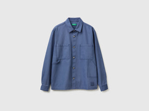 Overshirt in puro cotone