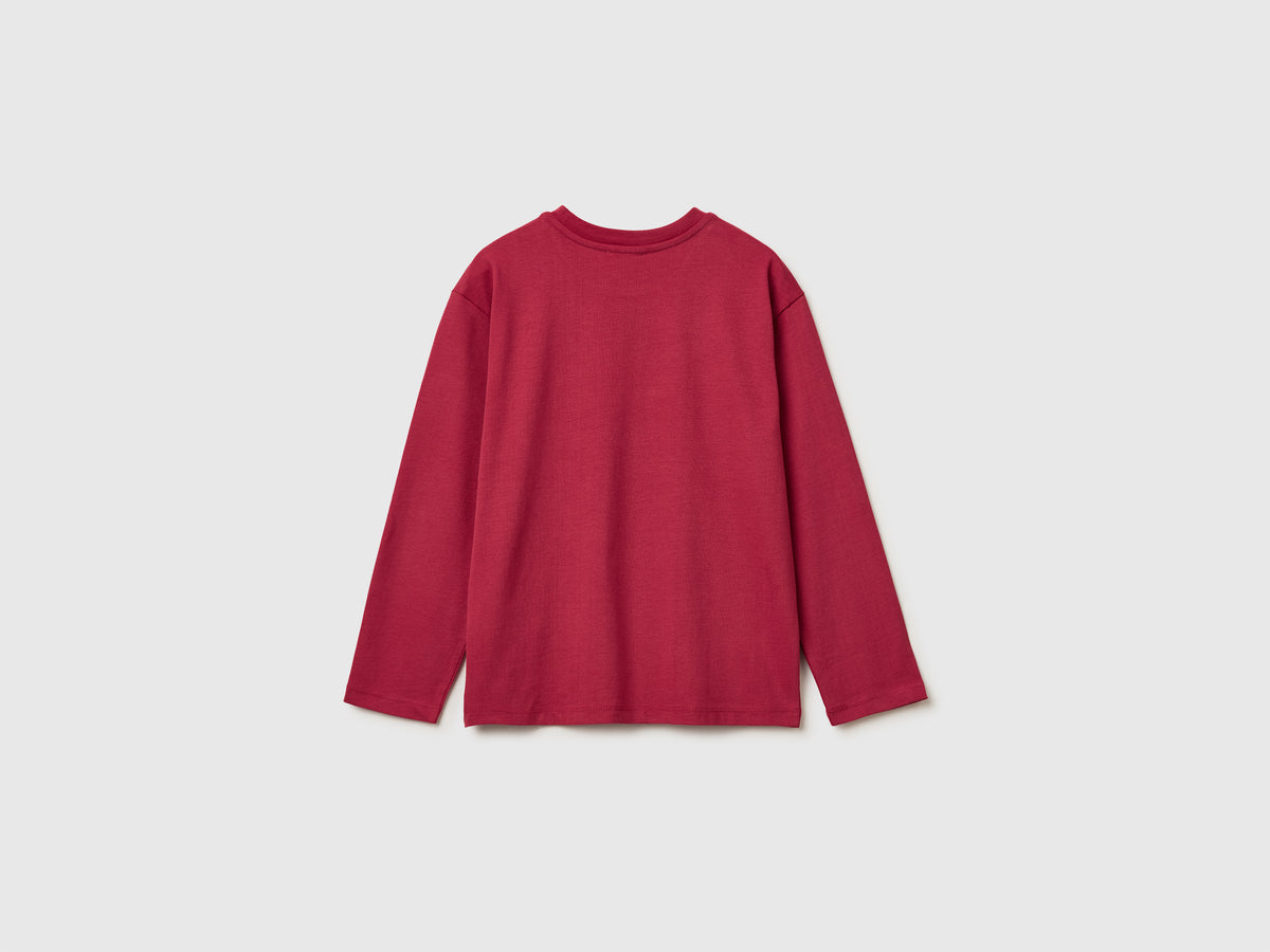 T-shirt con stampa in caldo cotone