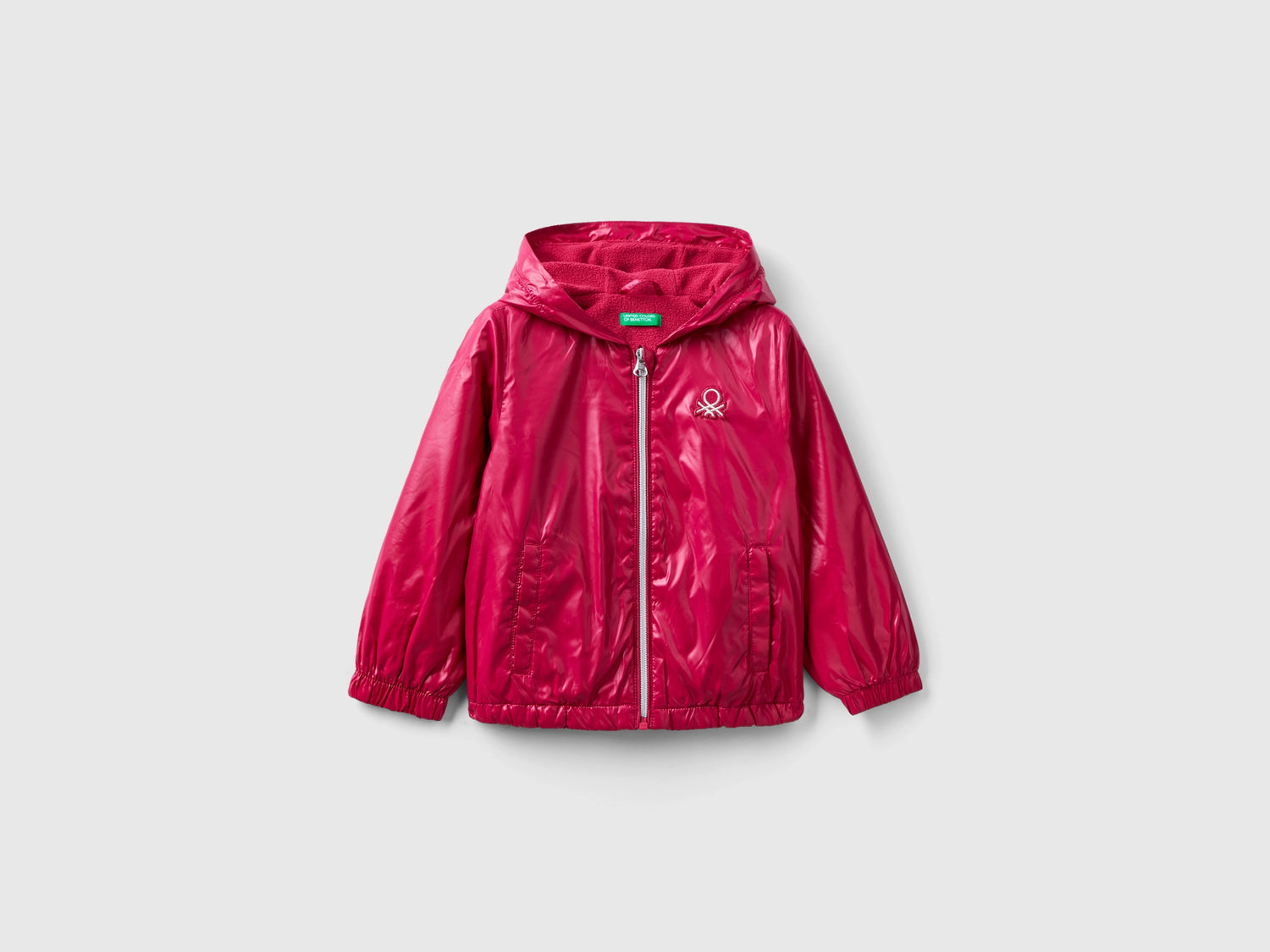 Giubbino lucido imbottito da bimba ciclamino | Benetton Outlet