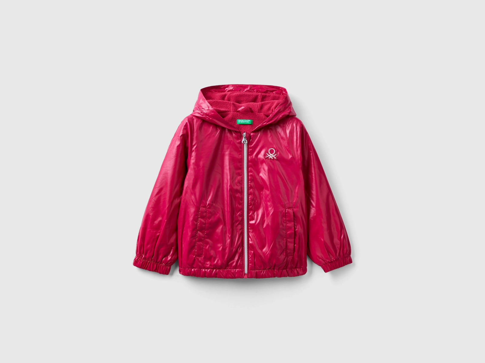 Giubbino lucido imbottito da bimba ciclamino | Benetton Outlet