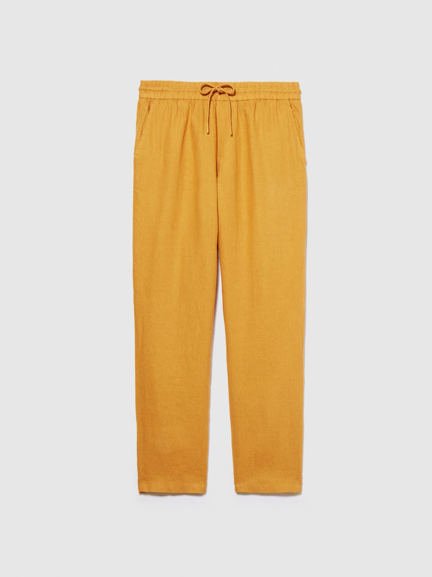 Joggers 100% lino da uomo senape | Sisley Outlet