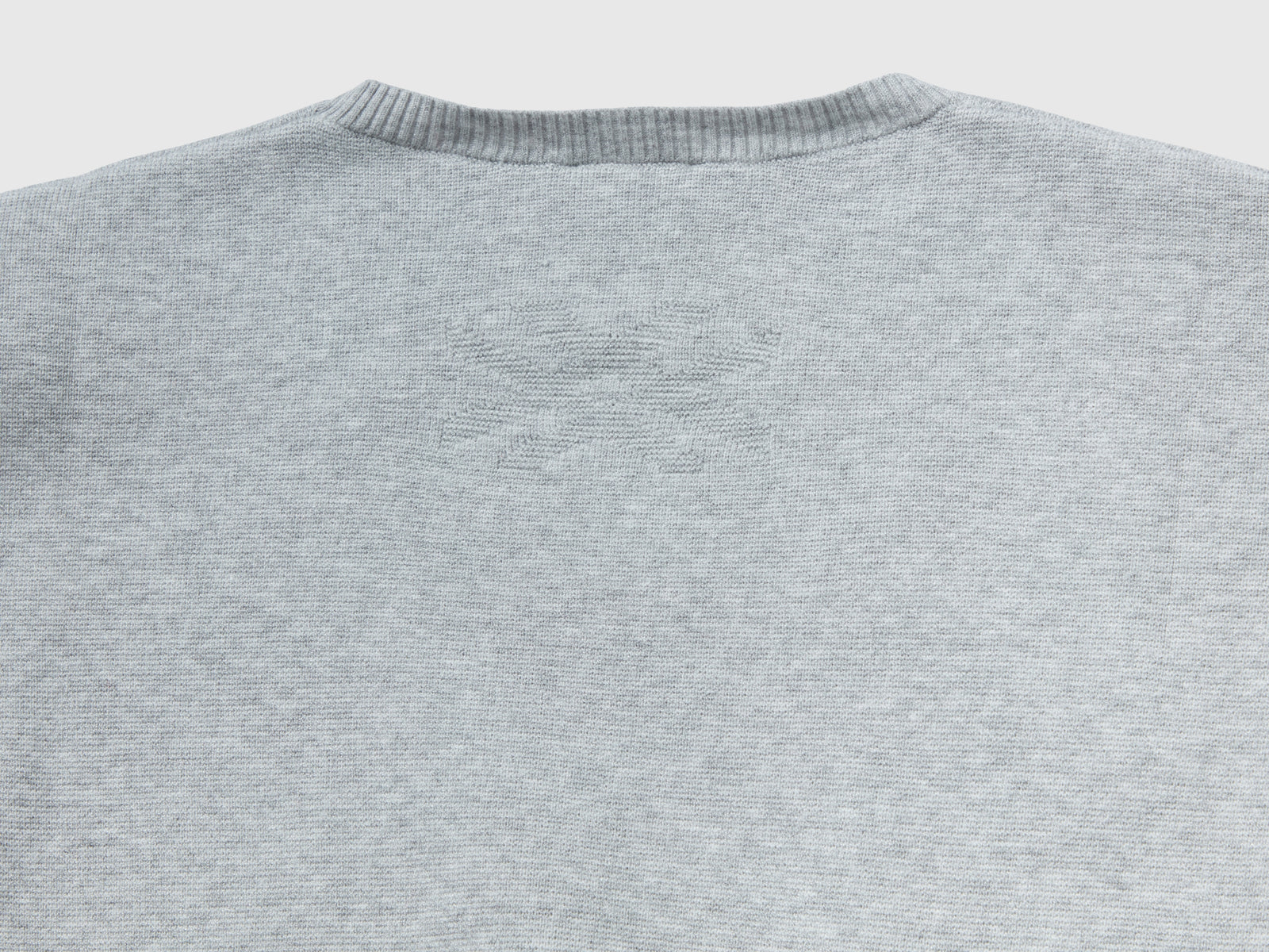 Maglioncino con coulisse da bambina grigio 2 | Benetton Outlet
