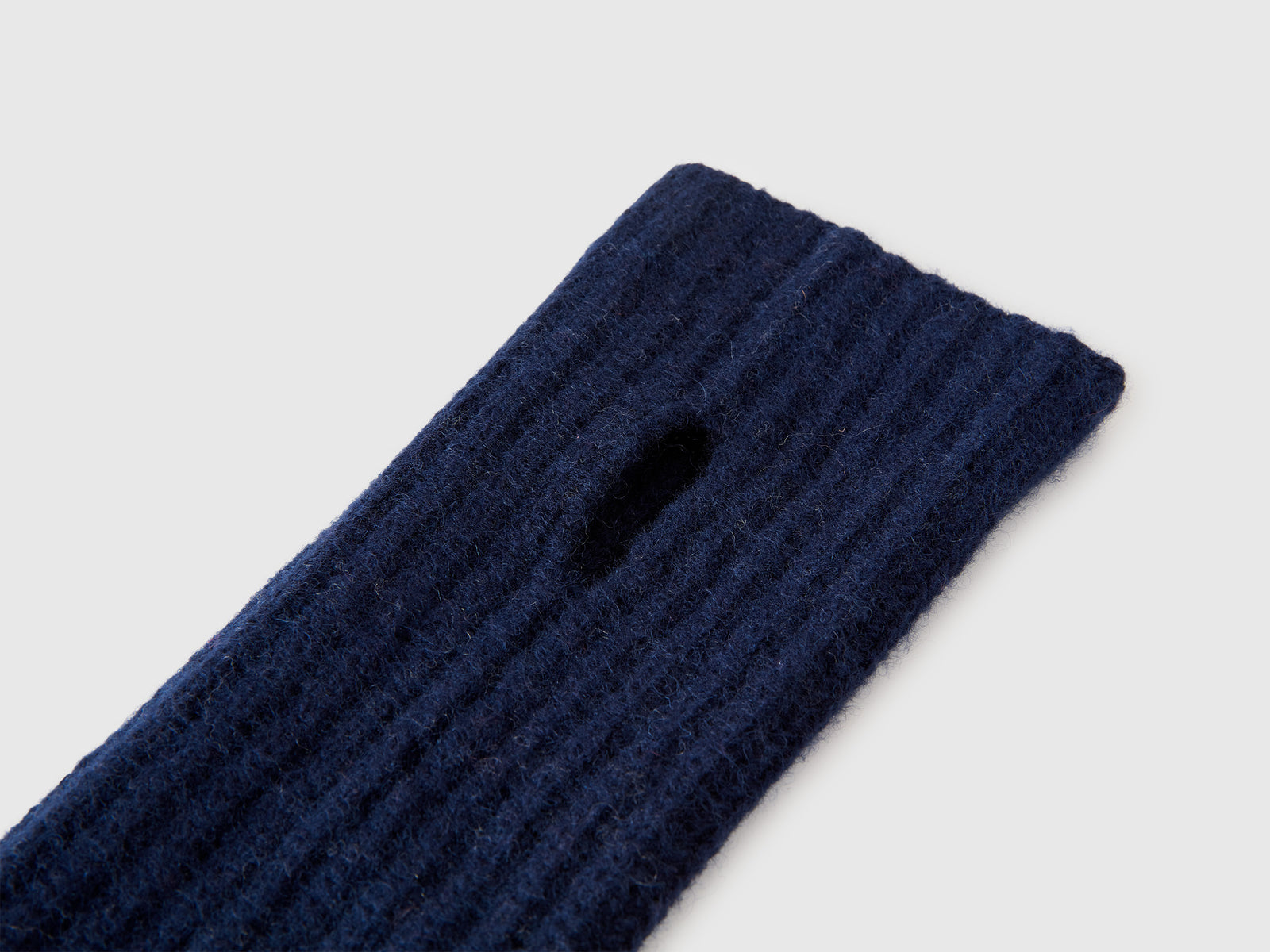 Manicotti in misto lana da donna blu scuro 2 | Benetton Outlet
