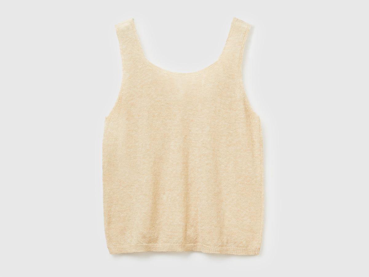 Canotta reversibile in misto alpaca