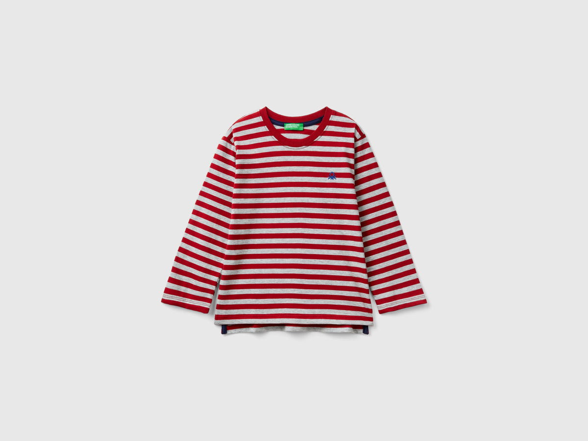 T-shirt a righe 100% cotone