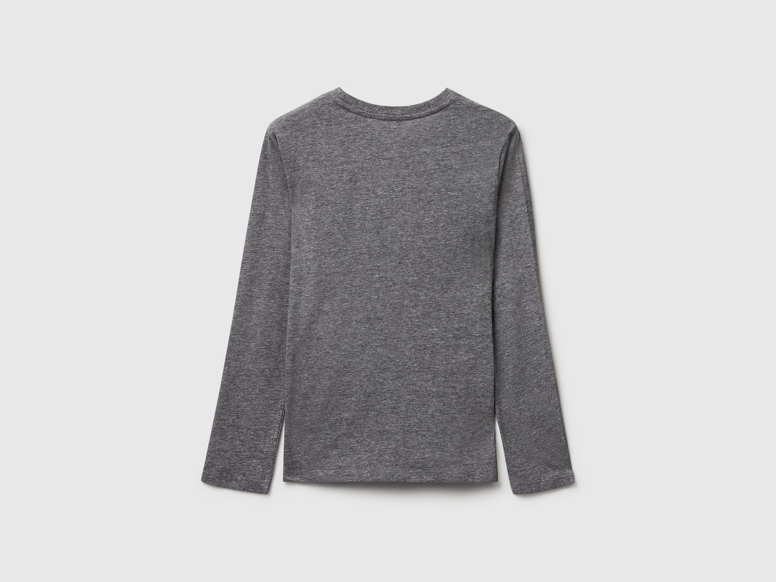 Maglietta con stampa glitter da bambina grigio scuro 2 | Benetton Outlet