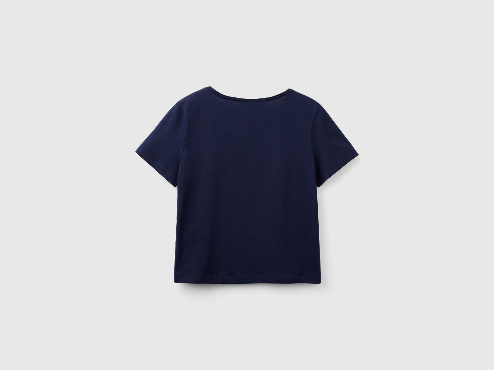T-shirt a manica corta con spacco da donna blu scuro 2 | Benetton Outlet