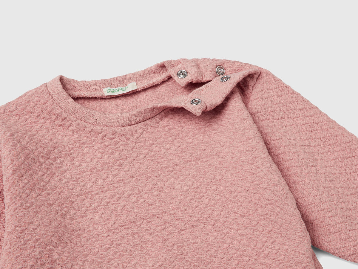Felpa chiusa jacquard
