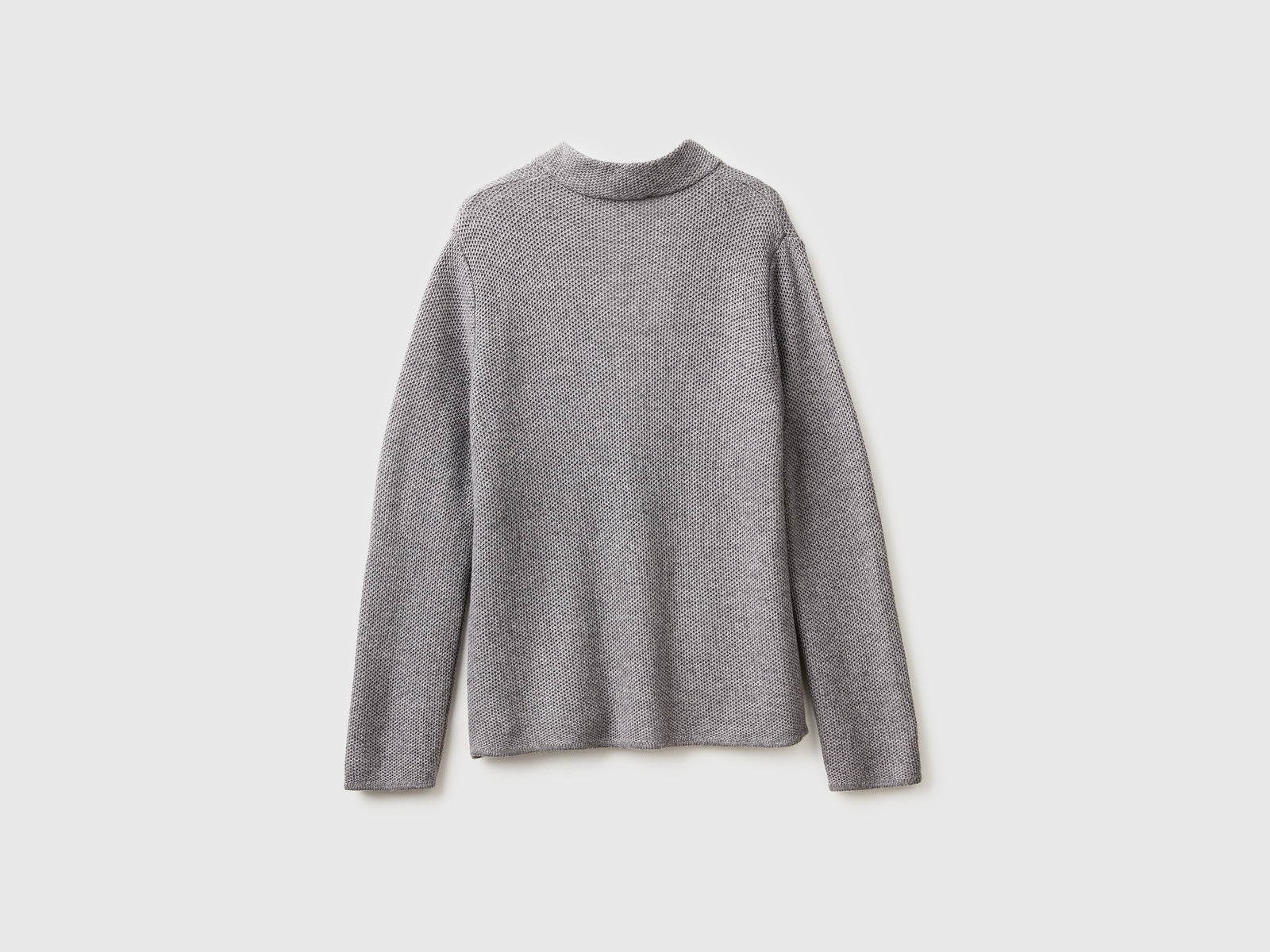 Giacca in maglia misto lana e cashmere da donna grigio chiaro 2 | Benetton Outlet