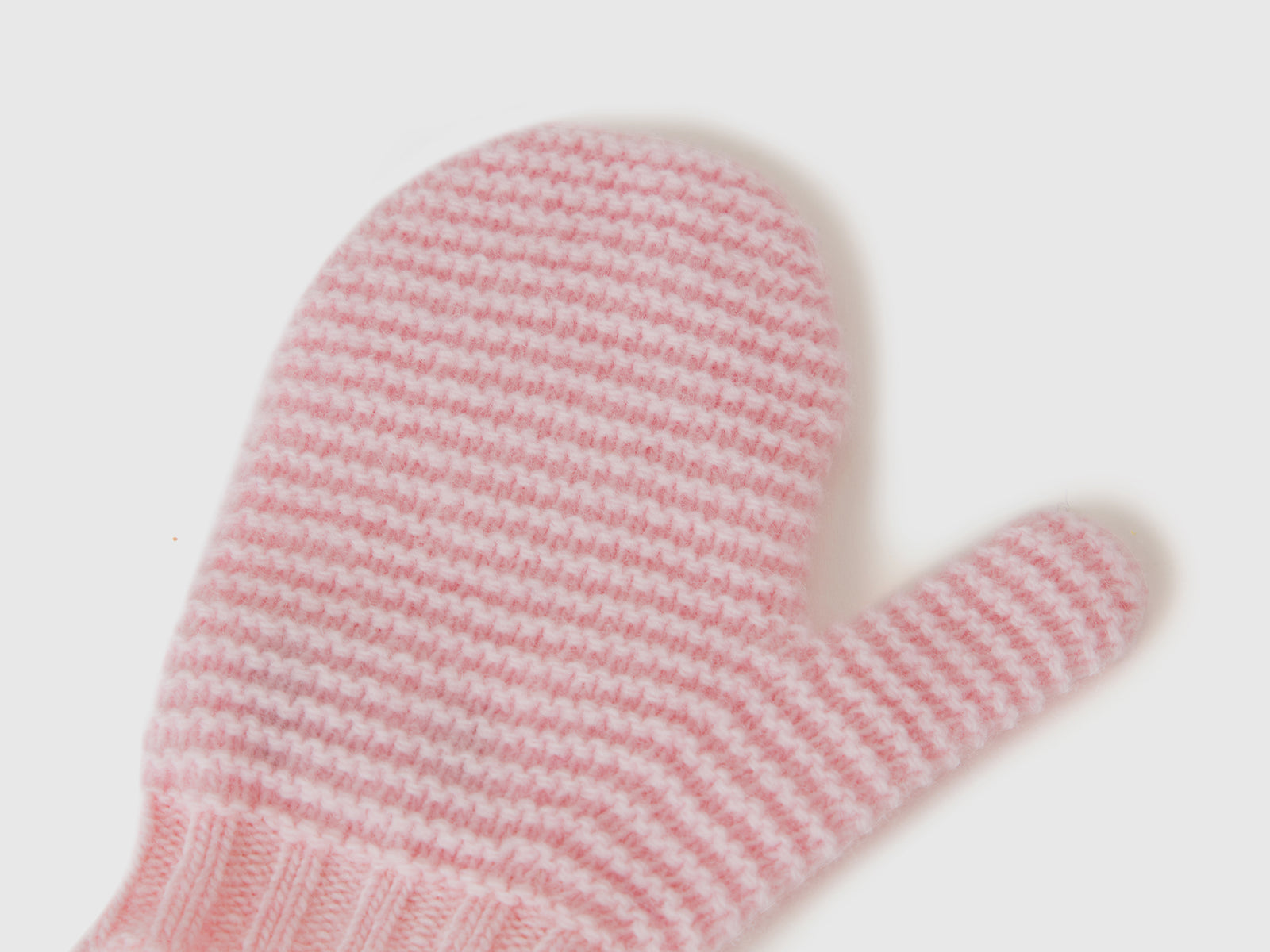 Muffole in misto lana da bimbo rosa 2 | Benetton Outlet