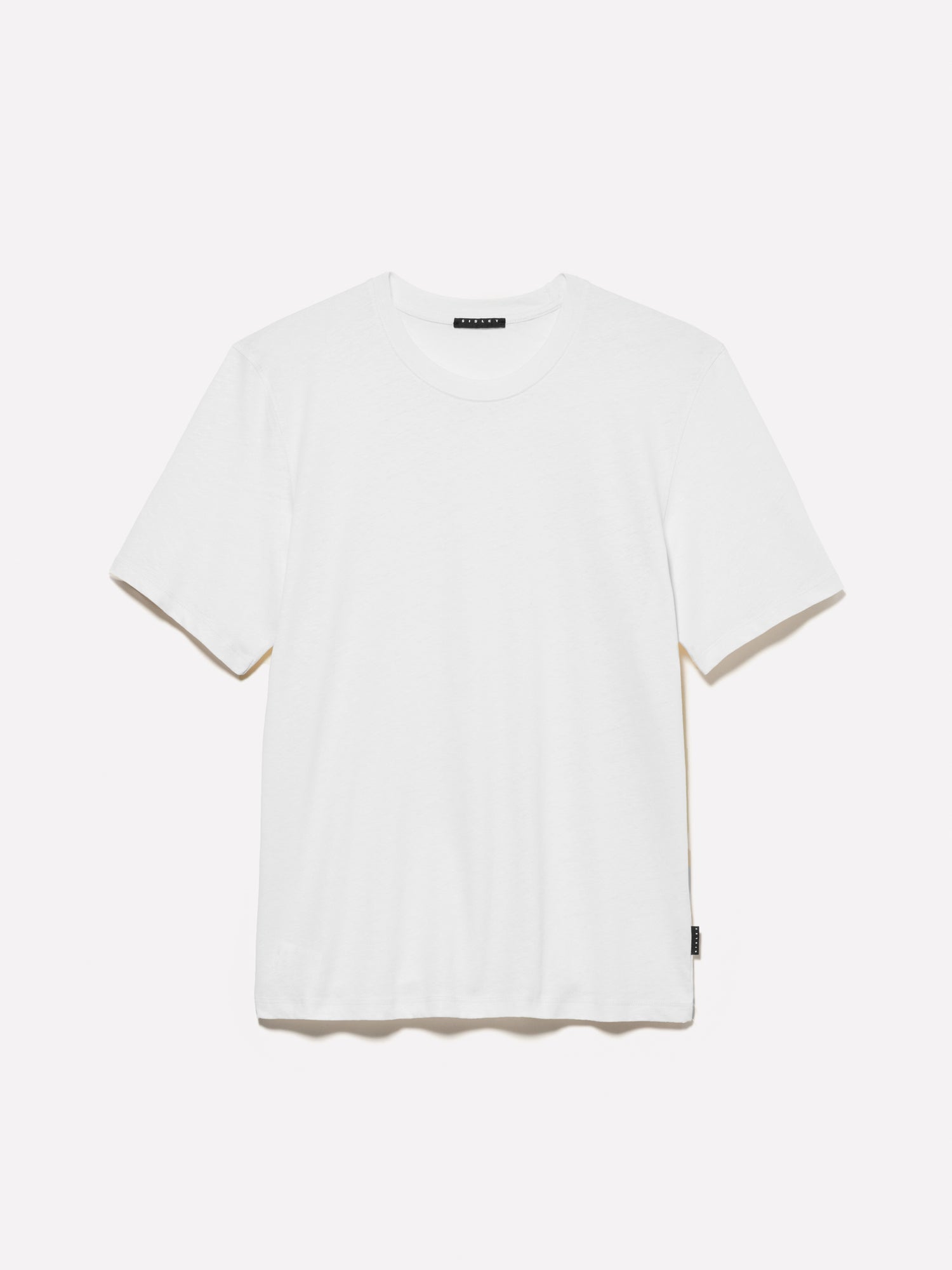 Linen blend T-shirt da uomo bianco panna | Sisley Outlet