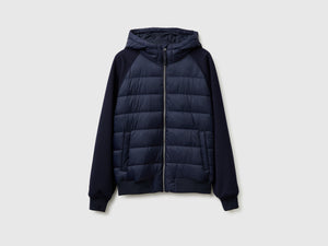 Giubbino regular in nylon e maglia