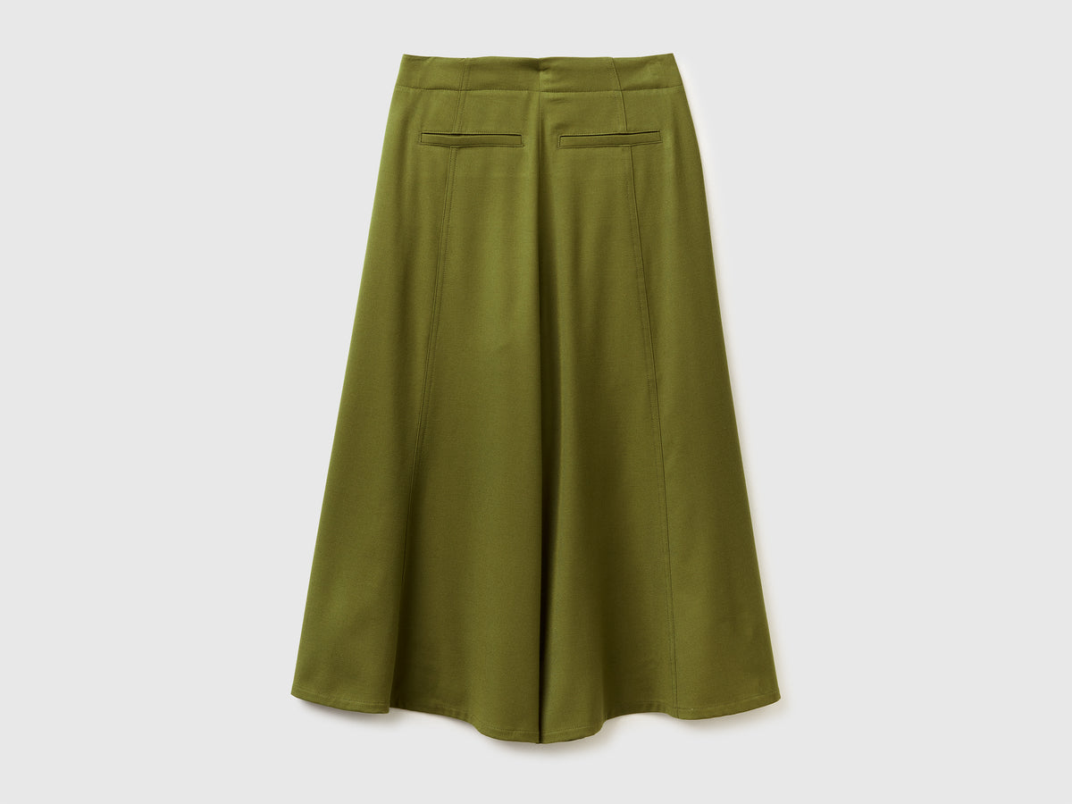Pantaloni ampi cropped