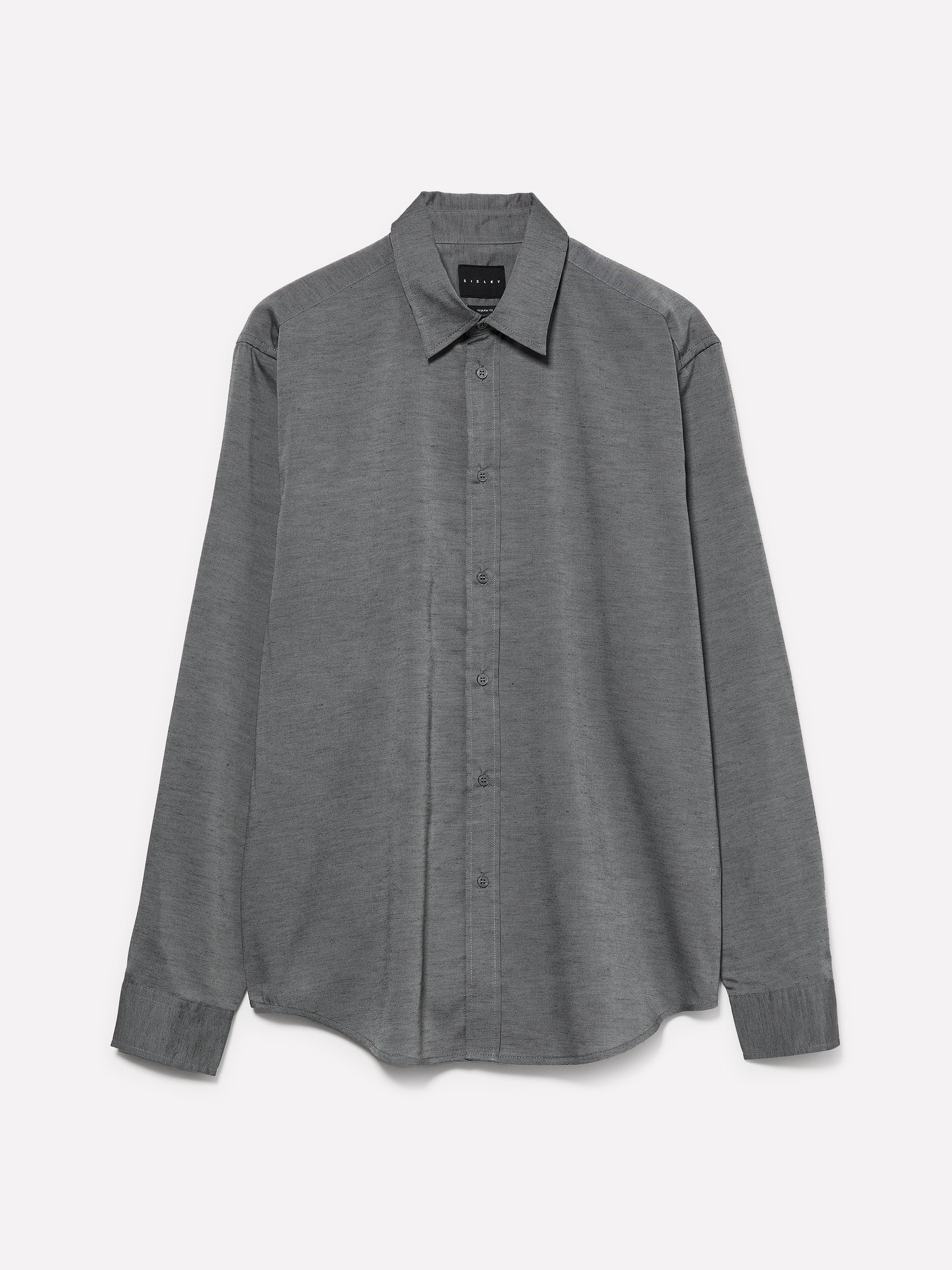 Camicia button down da uomo grigio scuro | Sisley Outlet