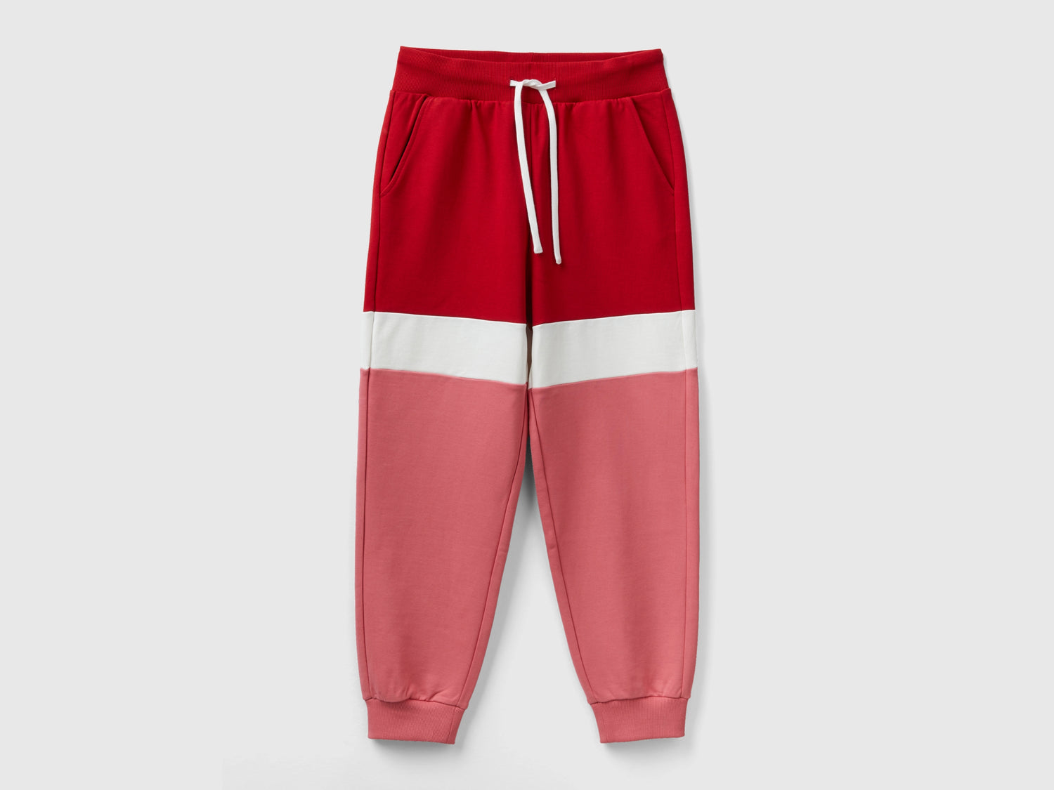 Joggers rosa e rossi da uomo rosso | Benetton Outlet