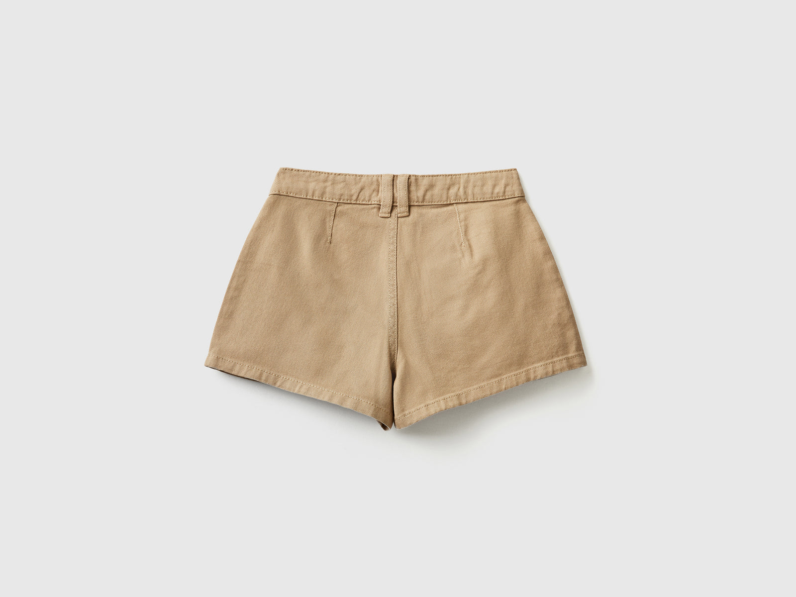 Minigonna pantalone corta in puro cotone da bambina beige 2 | Benetton Outlet