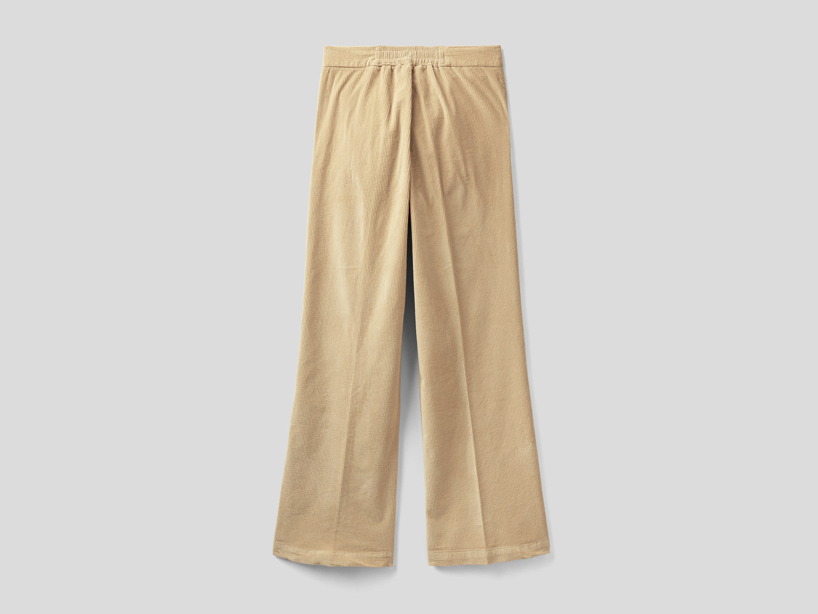Pantaloni ampi in velluto da donna beige 2 | Benetton Outlet