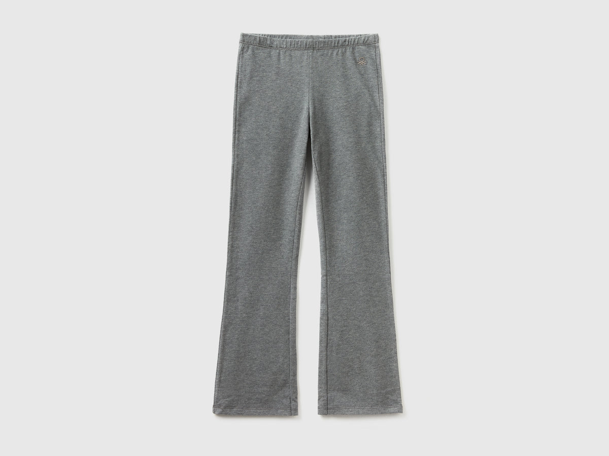 Leggings a zampa in cotone stretch