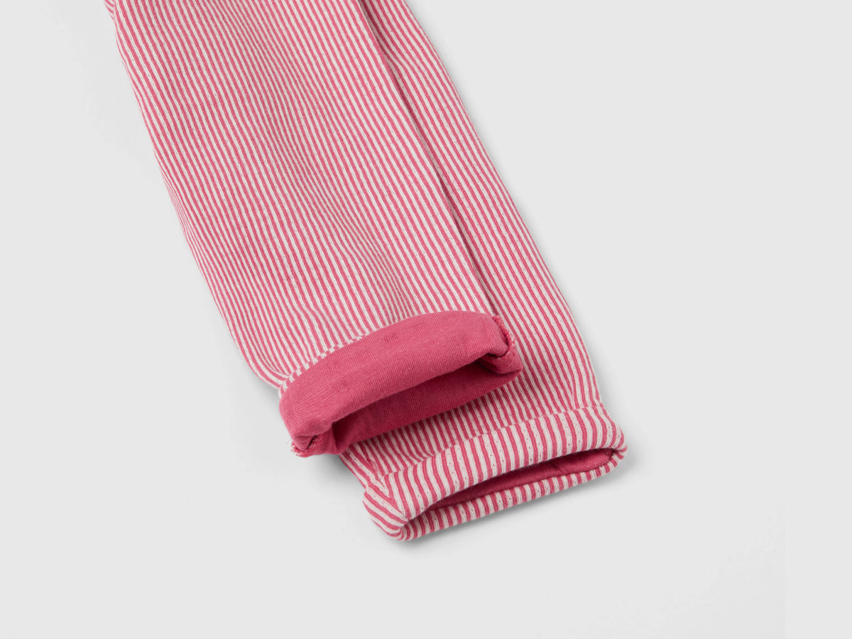 Pantaloni paperbag a righe