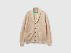 Cardigan in misto lana con tasche