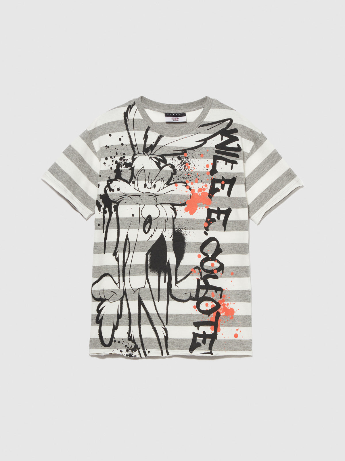 T-shirt a righe con stampa ©Looney Tunes