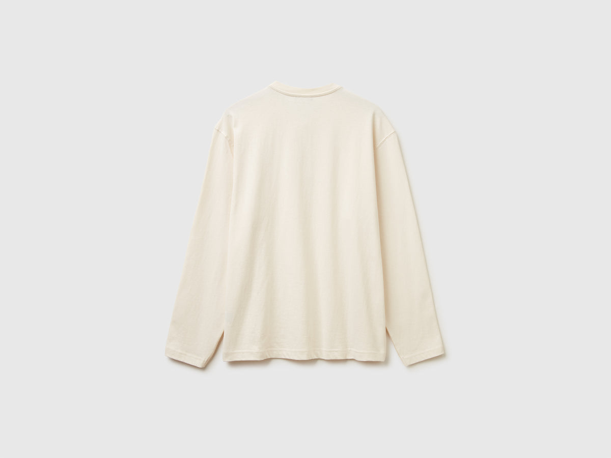 T-shirt con scollo serafino