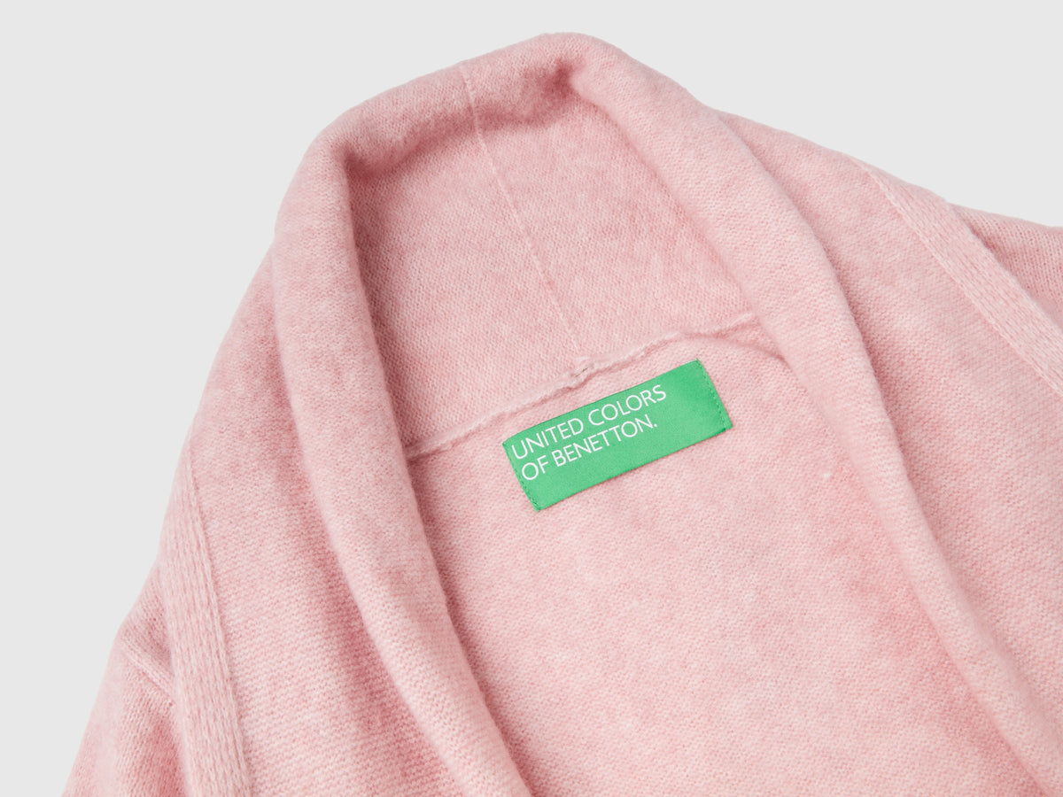Cardigan lungo in filato riciclato
