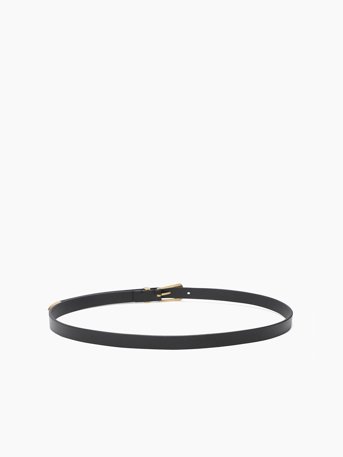 Cintura in pelle con dettagli gold