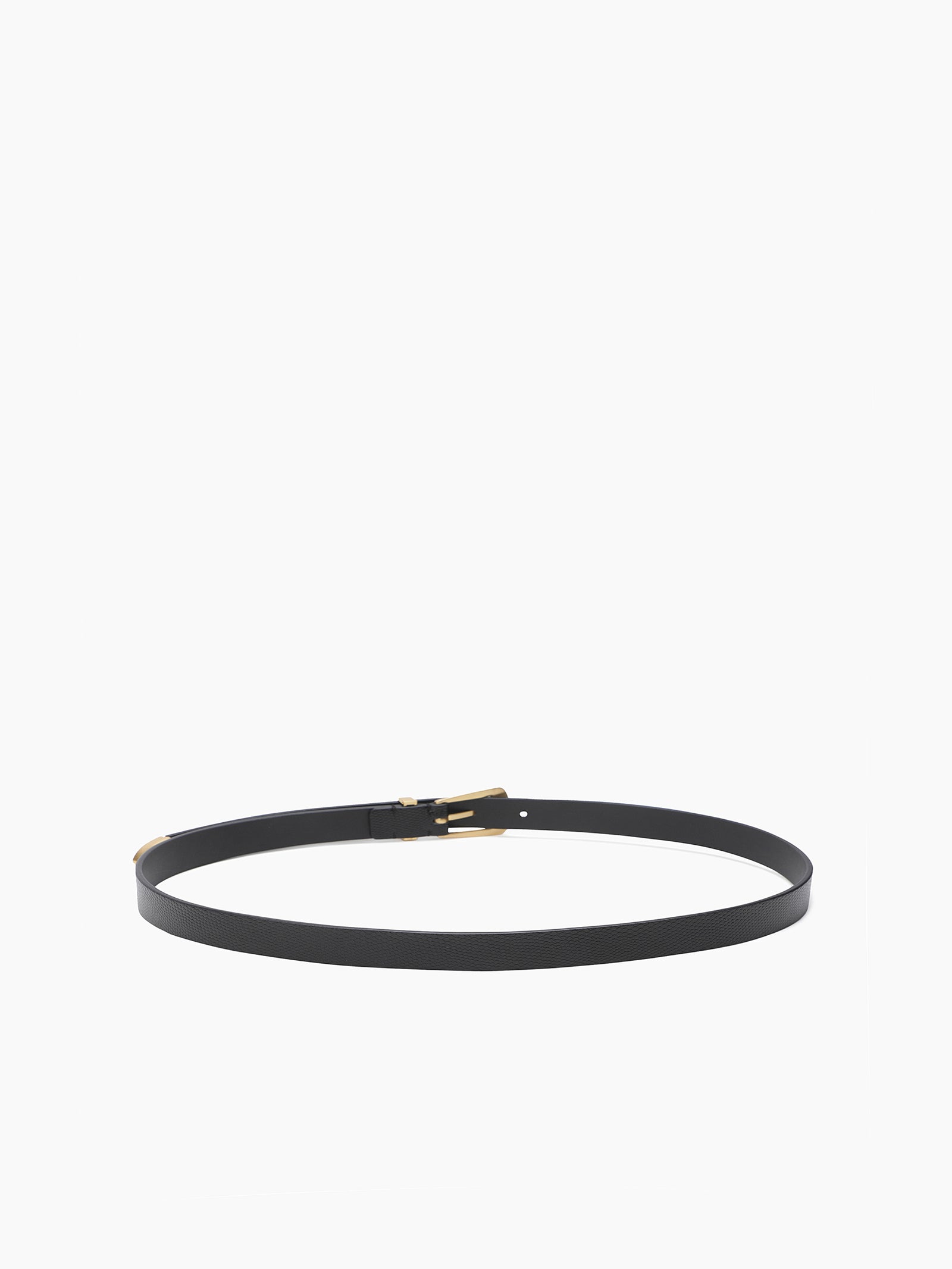 Cintura in pelle con dettagli gold da donna nero 2 | Sisley Outlet