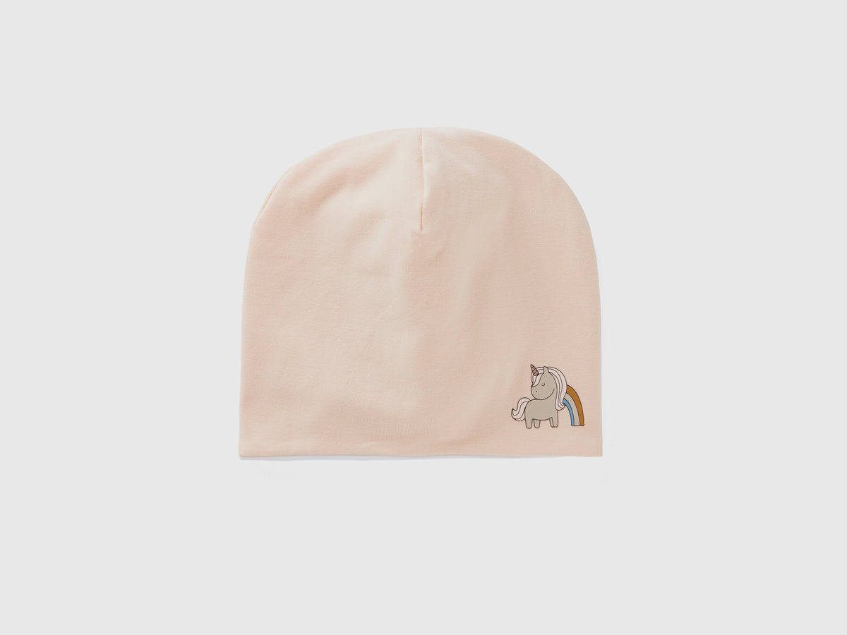 Cappellino in cotone con stampa