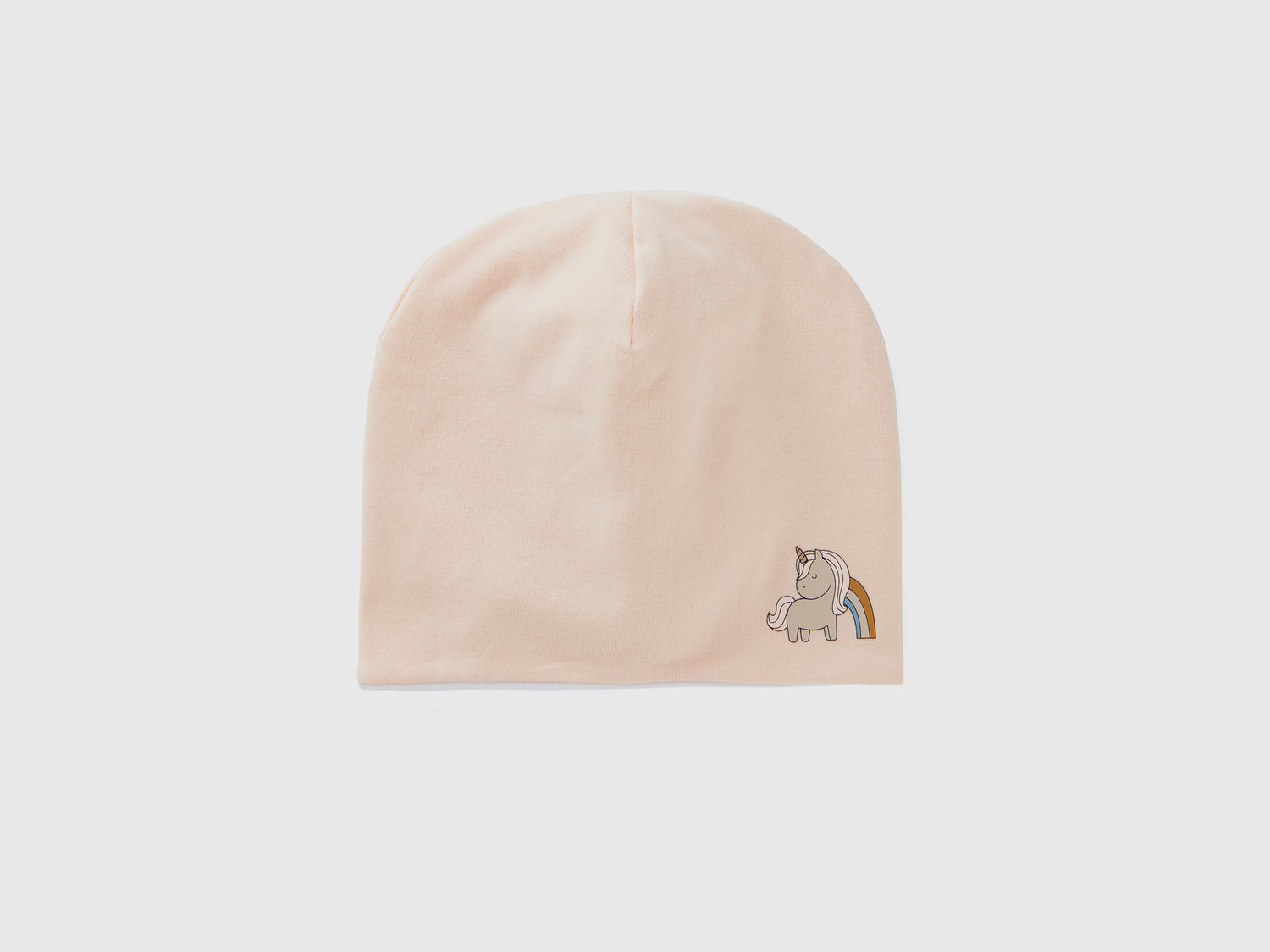 Cappellino in cotone con stampa da neonato pesca | Benetton Outlet