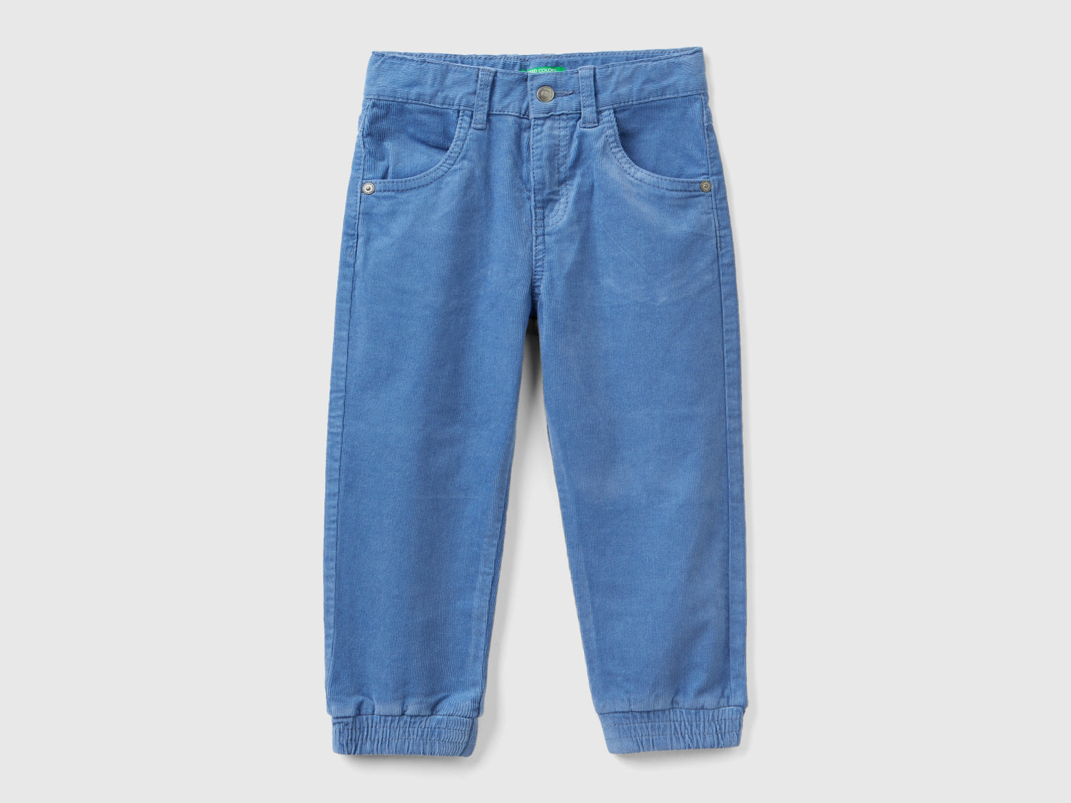 Pantaloni in velluto stretch da bimbo azzurro | Benetton Outlet