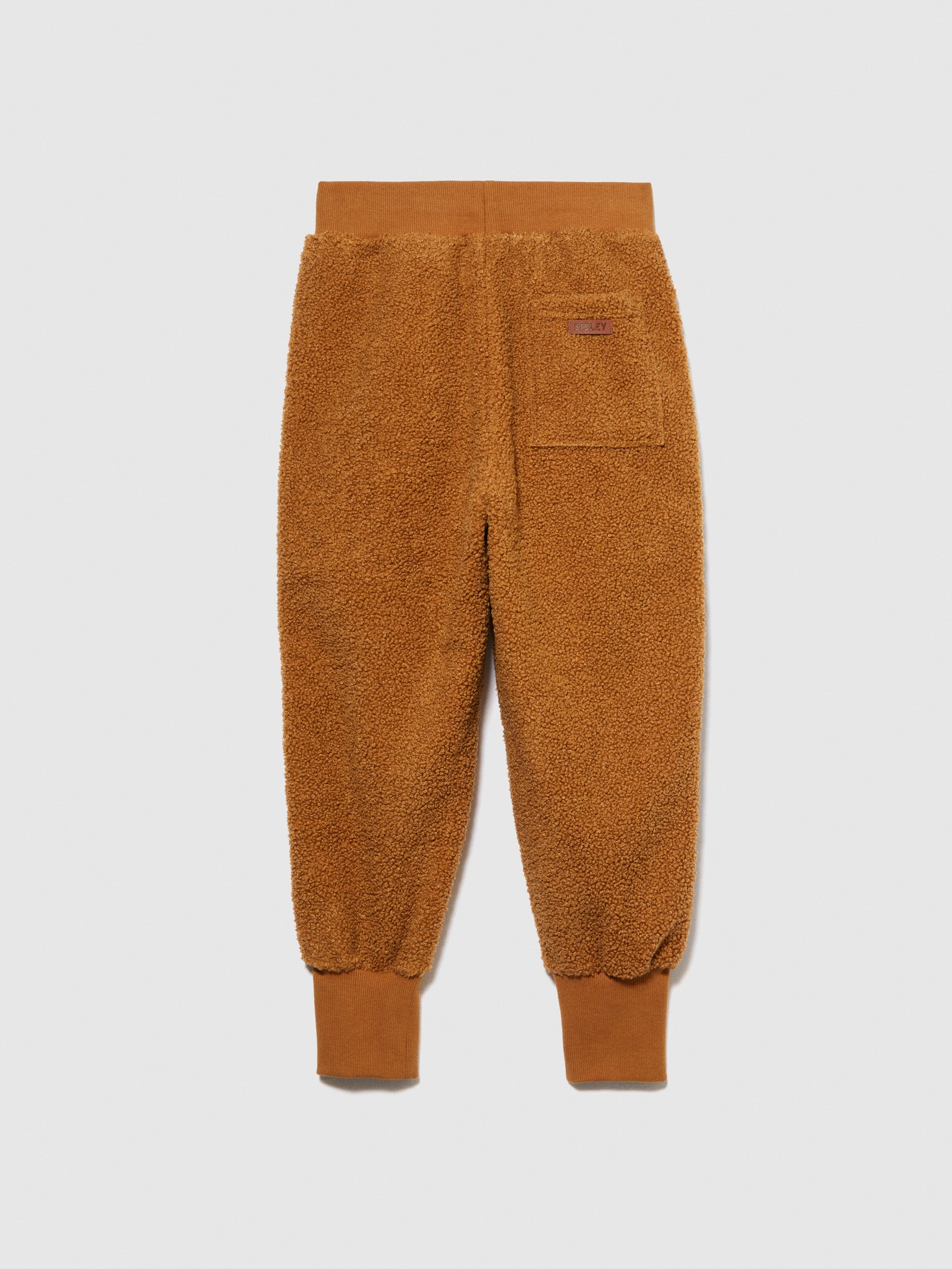 Joggers teddy con banda logata da bambino cammello 2 | Sisley young Outlet