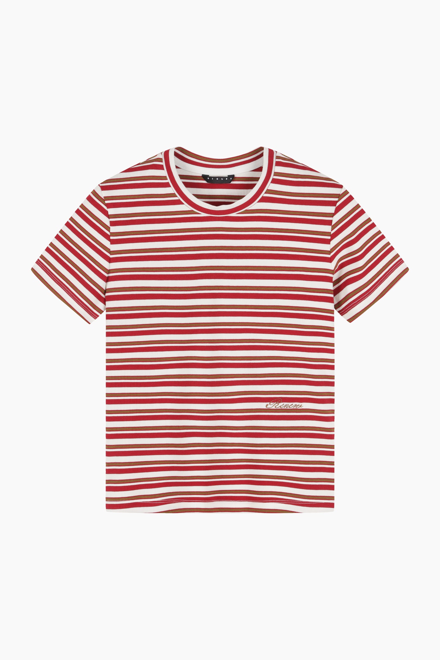 T-shirt a righe rosse da donna rosso | Sisley Outlet