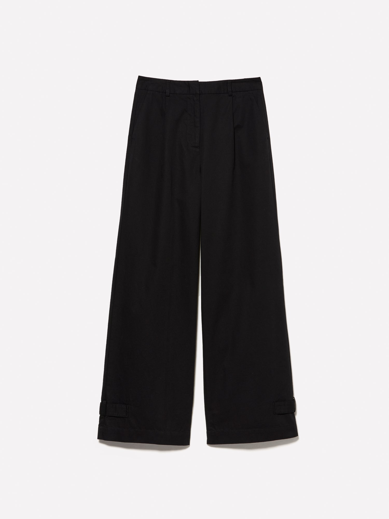 Pantaloni relaxed fit da donna nero | Sisley Outlet