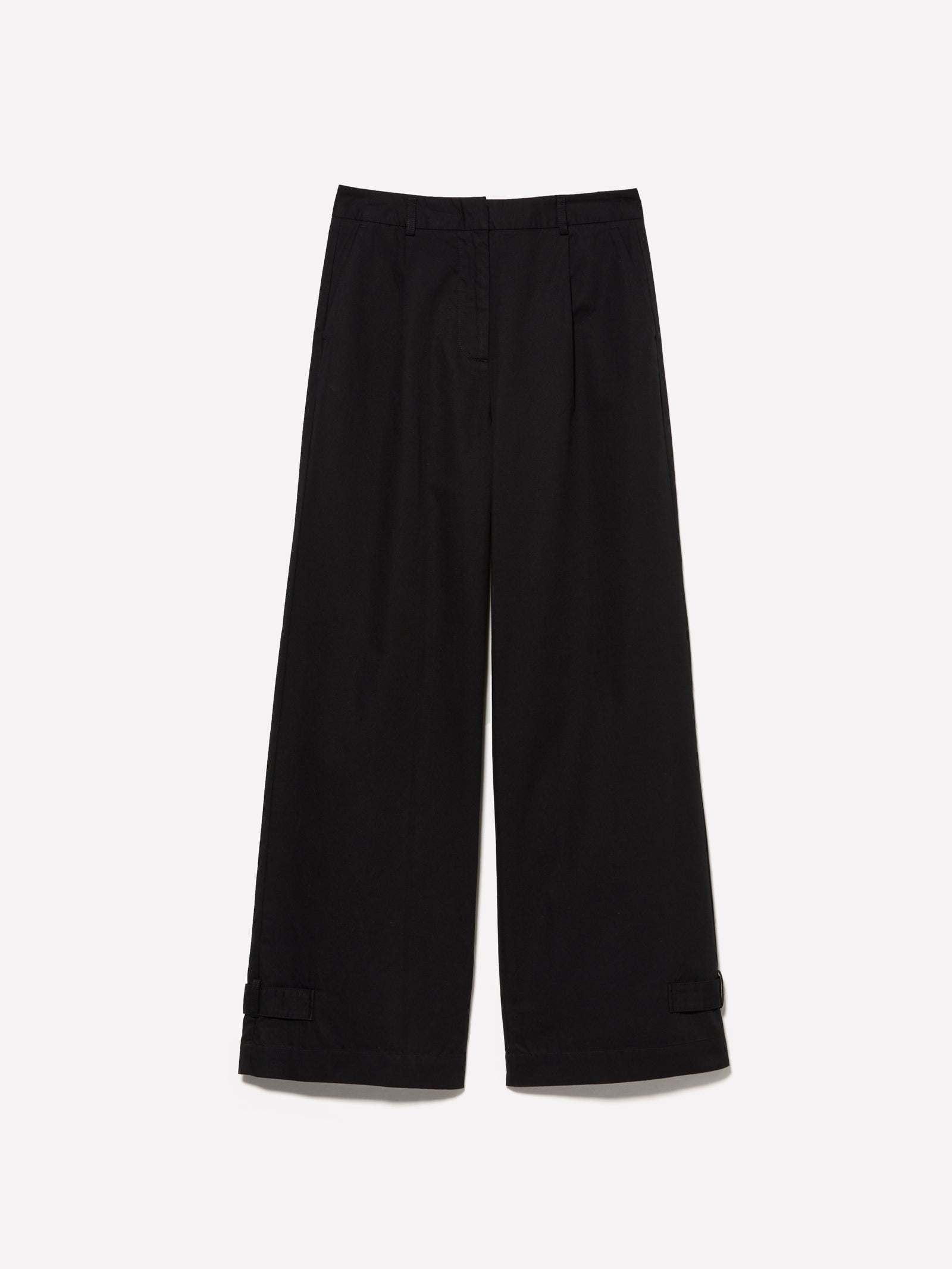 Pantaloni relaxed fit da donna nero | Sisley Outlet