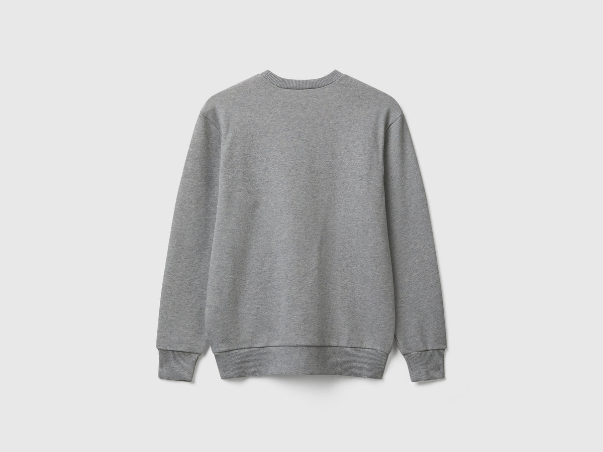 Felpa con logo in cotone