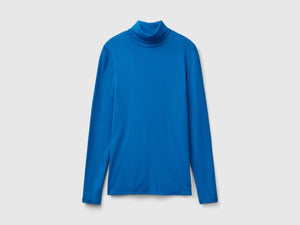 T-shirt a manica lunga con collo alto