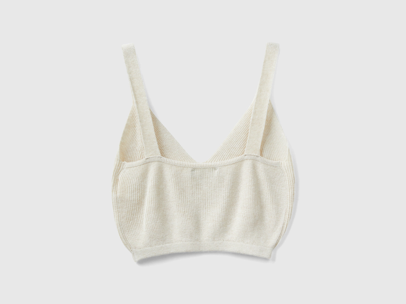 Top in misto cashmere da donna bianco panna 2 | Benetton Outlet