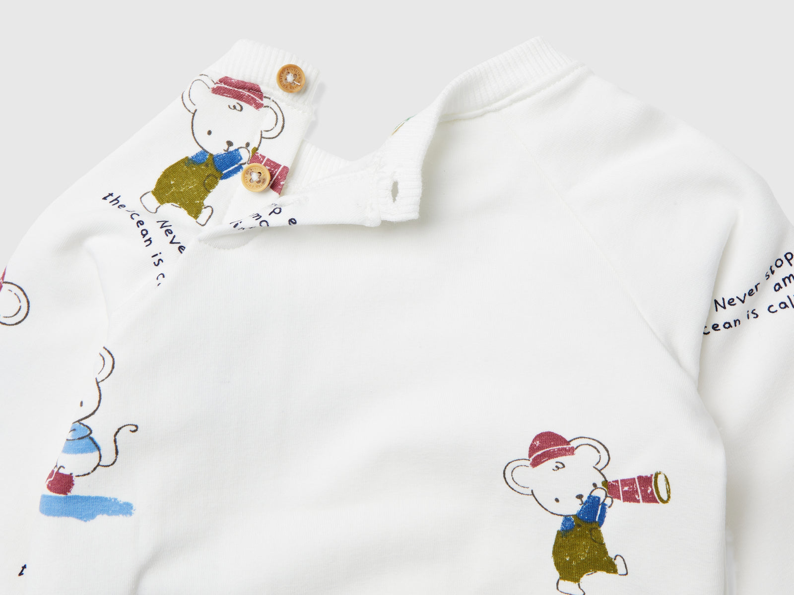 Completo in felpa stretch da neonato multi-color 3 | Benetton Outlet