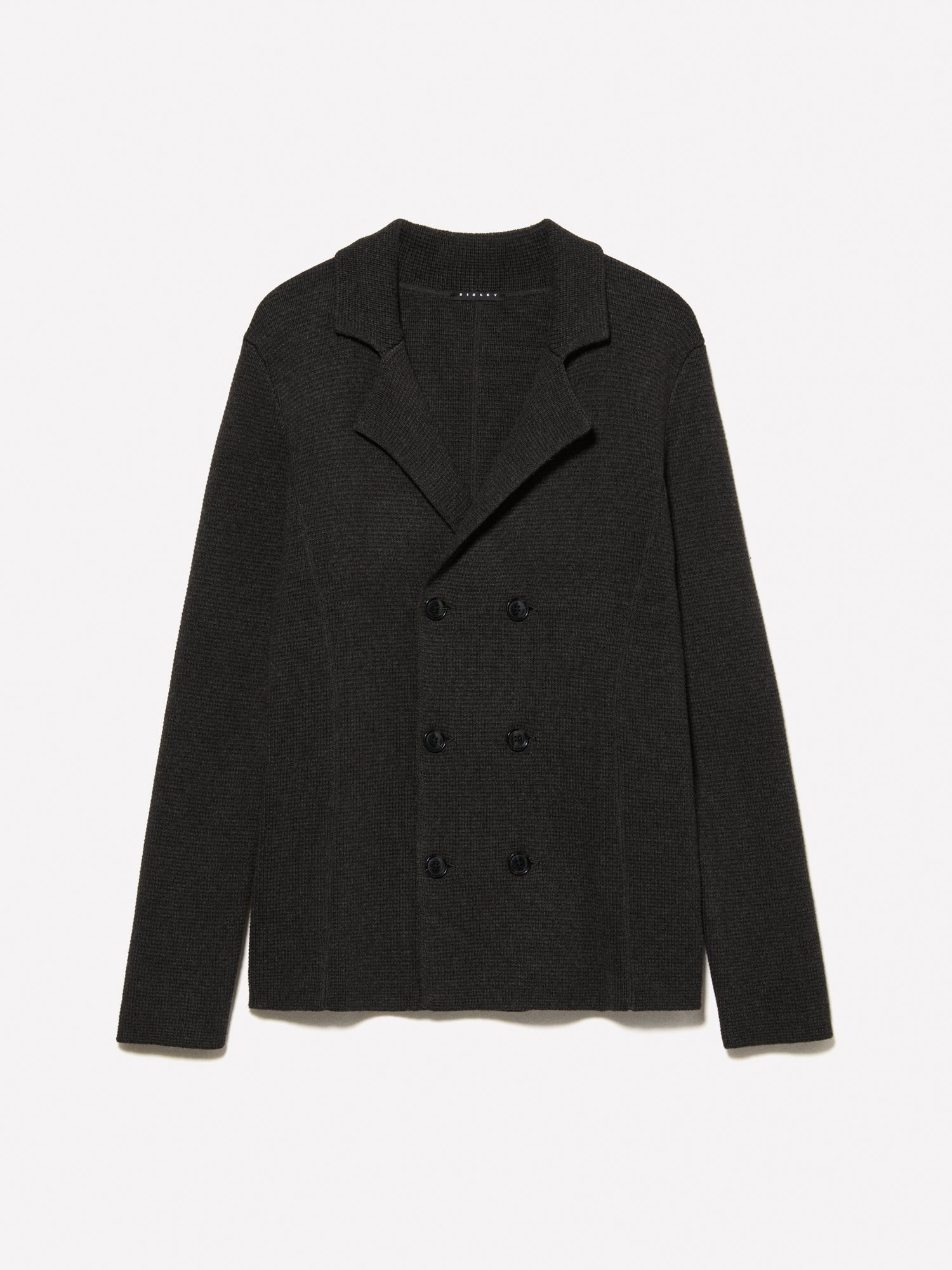 Blazer doppiopetto in maglia da uomo grigio scuro | Sisley Outlet