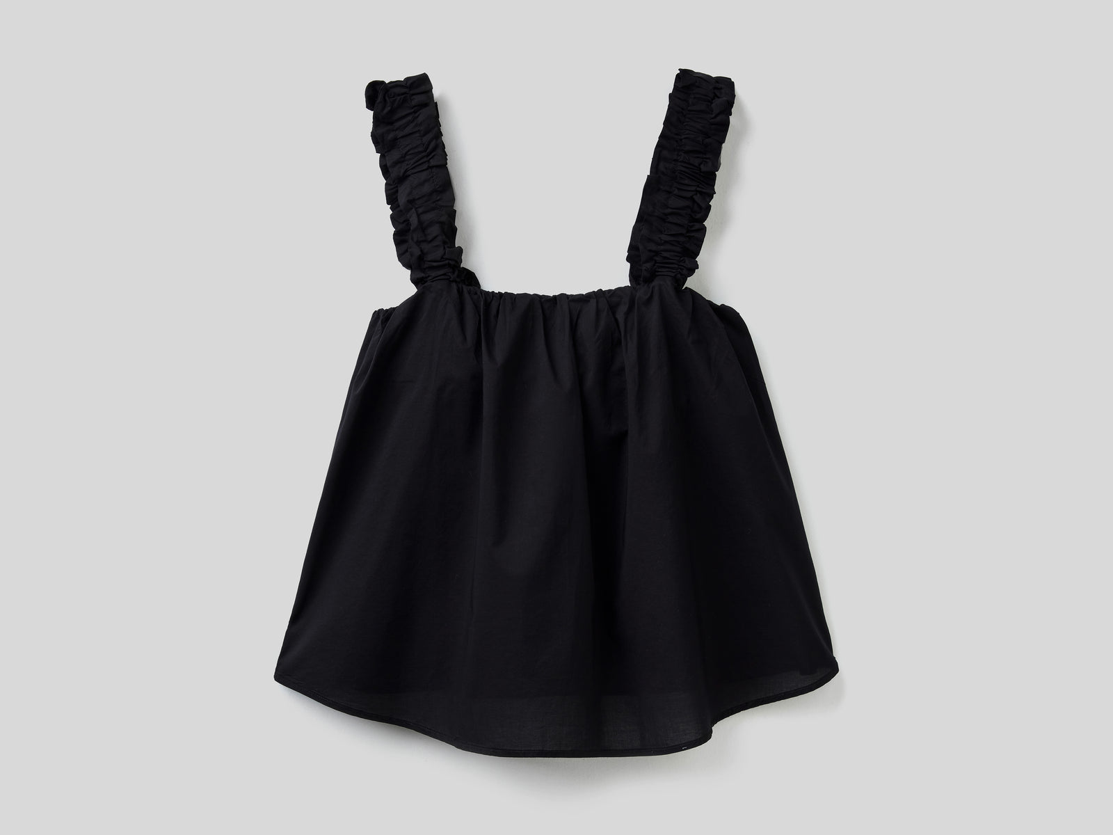 Top leggero in cotone da donna nero 2 | Benetton Outlet