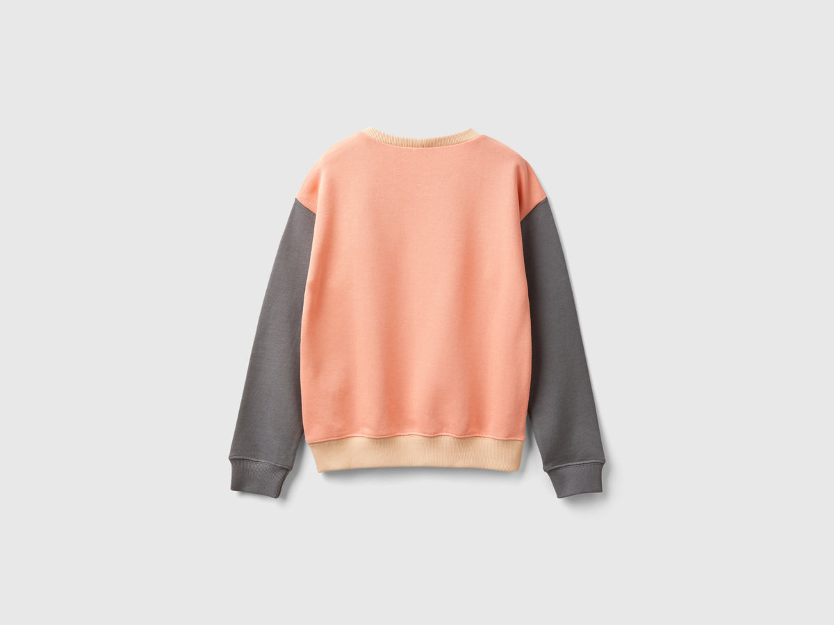 Felpa 100% cotone con logo glitter