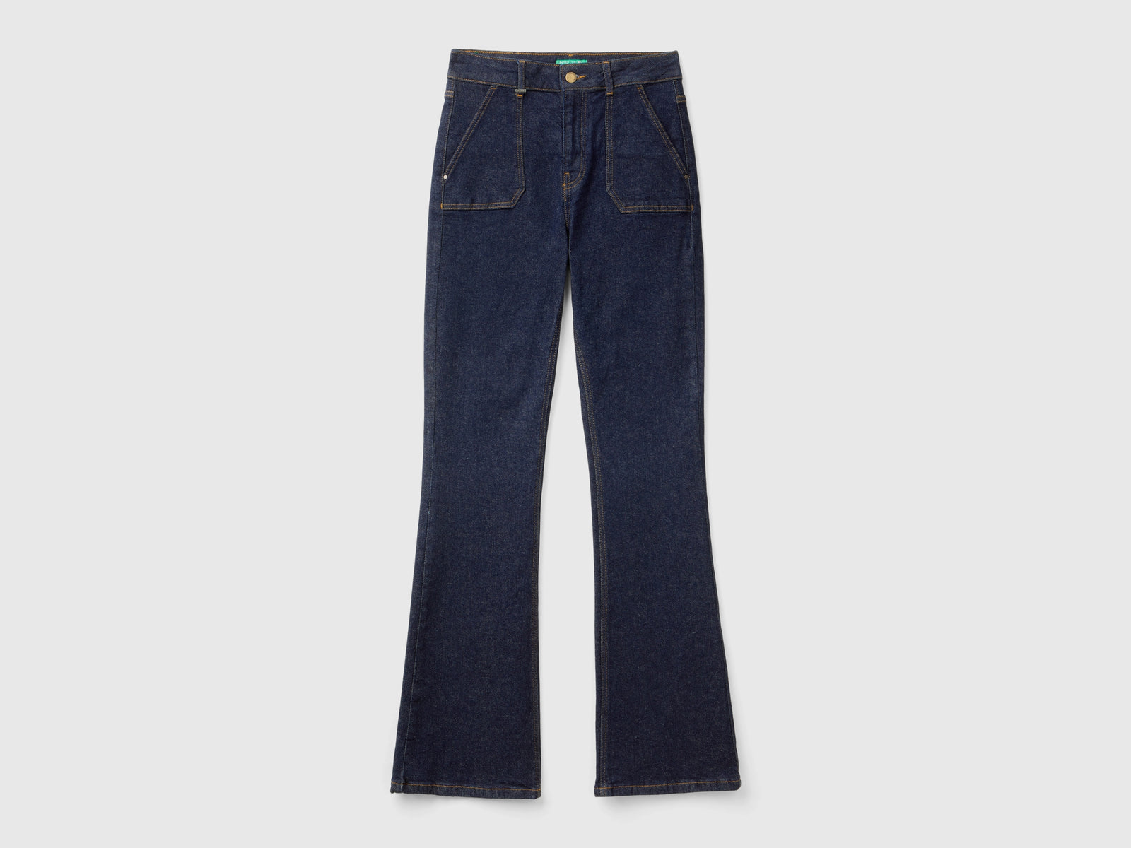 Jeans flare fit da donna blu scuro | Benetton Outlet