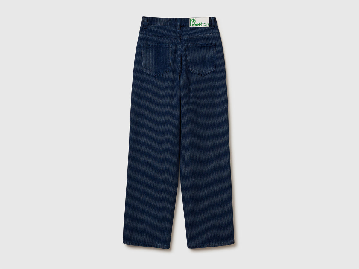 Jeans a righe verticali