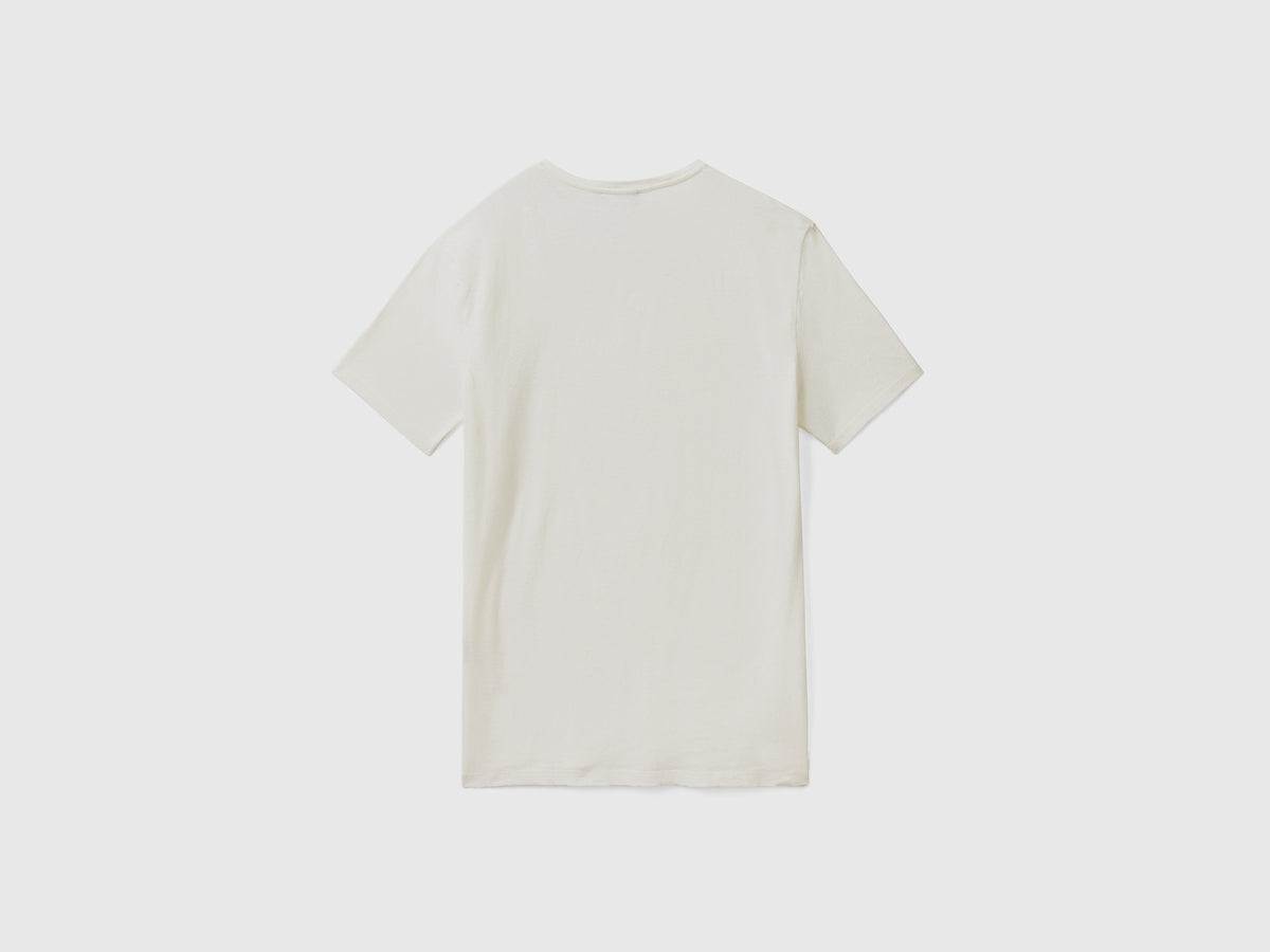T-shirt girocollo a manica corta in morbido e leggero