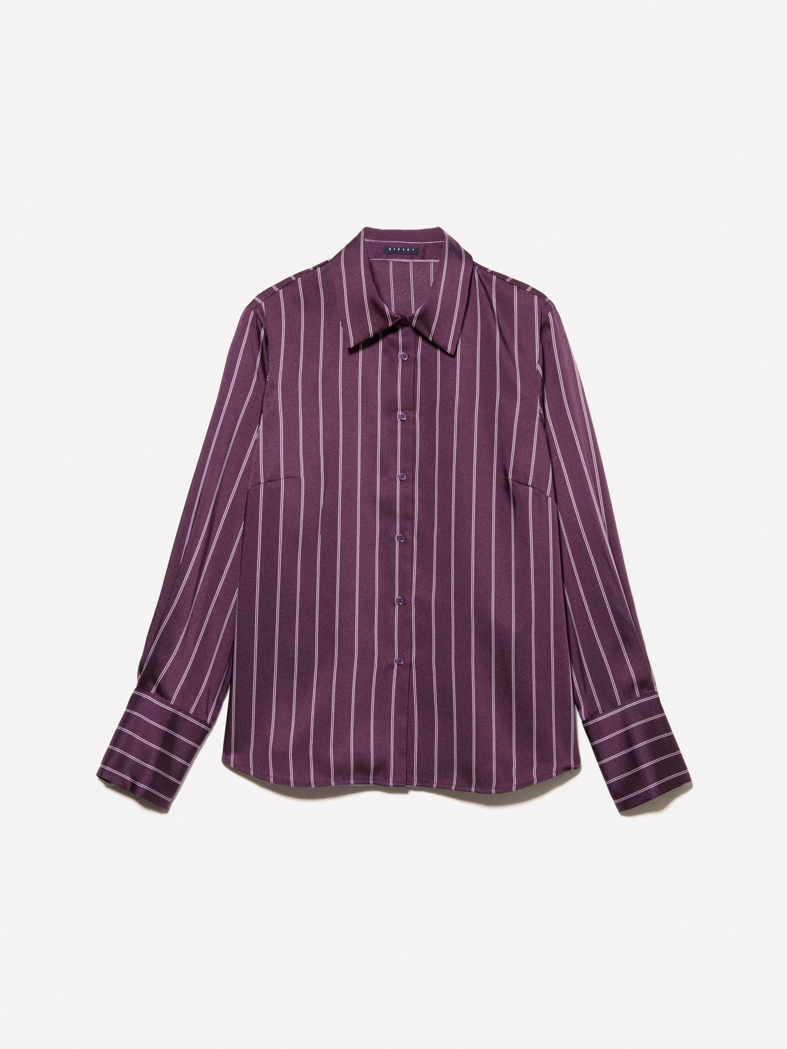 Camisa de rayas da donna prugna | Sisley Outlet
