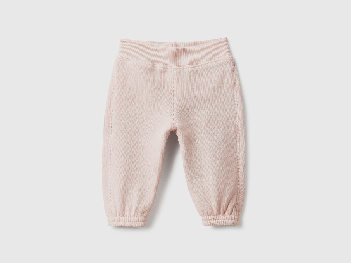 Pantaloni lunghi in felpa di puro cotone