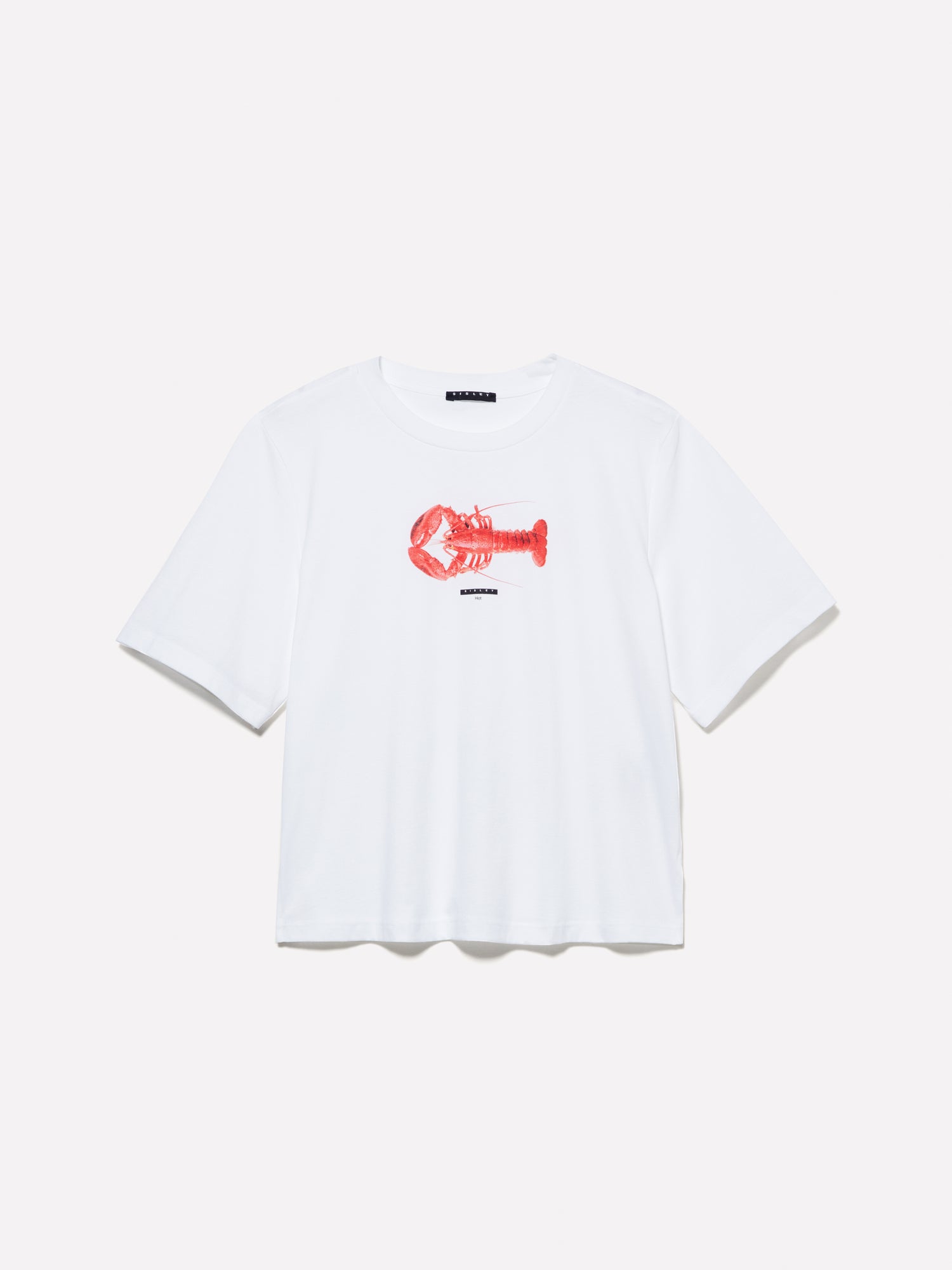 T-shirt con stampa aragosta da donna bianco | Sisley Outlet