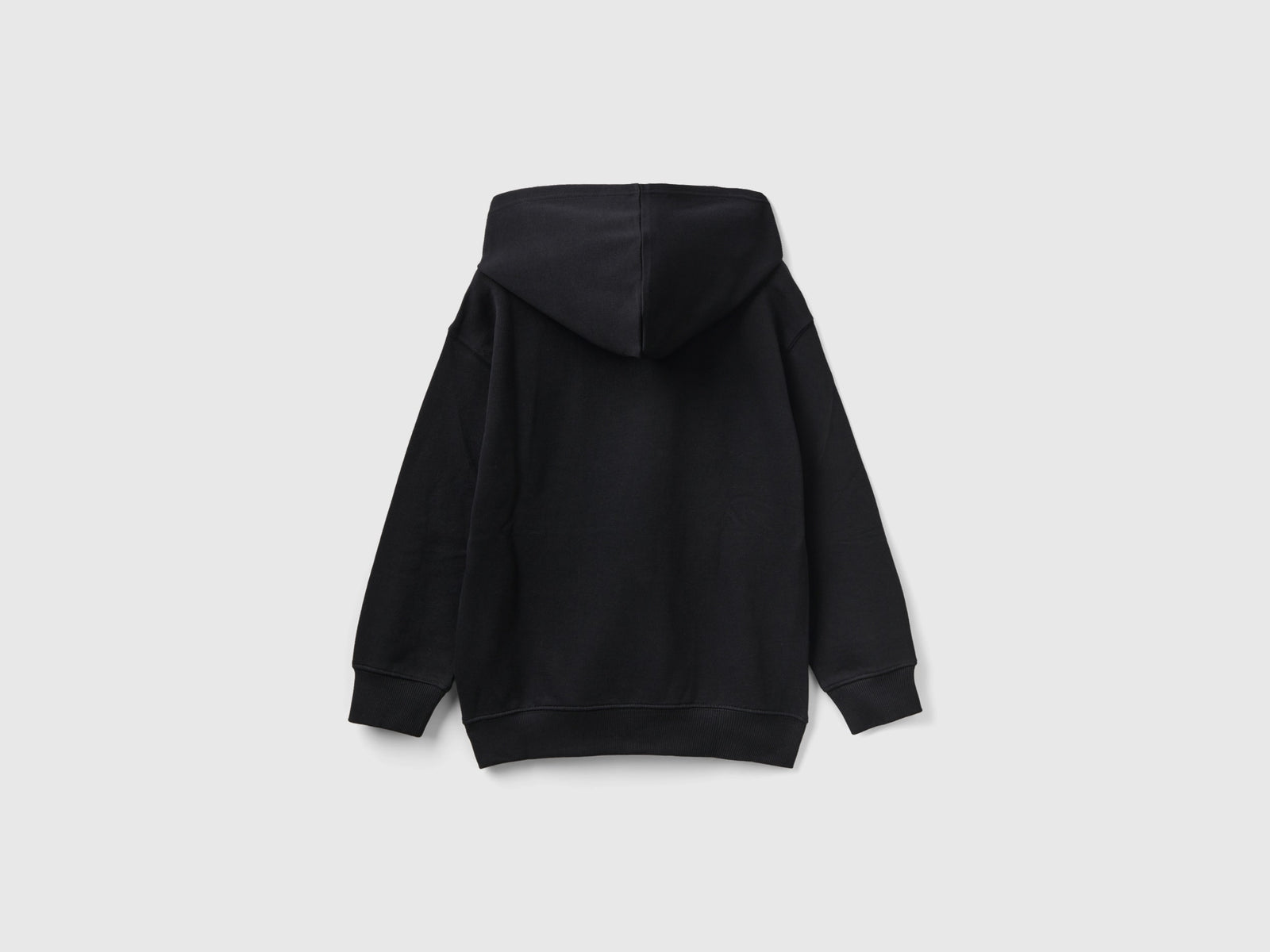 Felpa con stampa e cappuccio da bambino nero 2 | Benetton Outlet